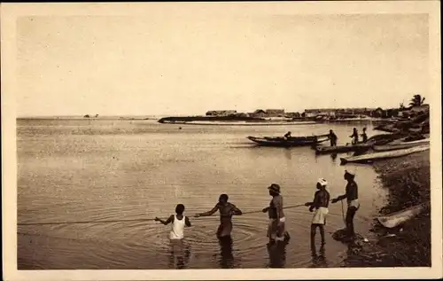 Ak Cotonou Dahomey Benin, Vue sur la Lagune