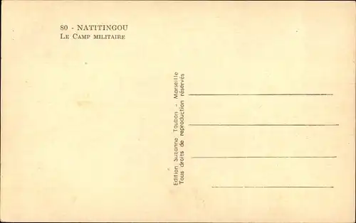 Ak Natitingou Dahomey Benin, Le Camp Militaire