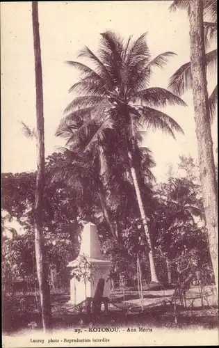 Ak Cotonou Dahomey Benin, Monument aux Morts