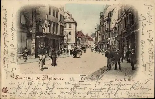 Ak Mulhouse Mülhausen Elsass Haut Rhin, Porte de Balo