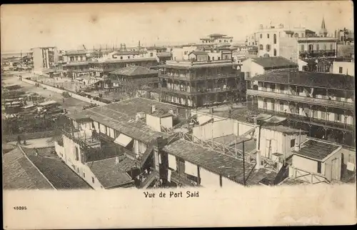 Ak Port Said Ägypten, Panorama