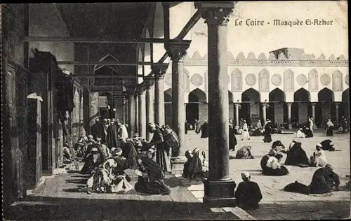 Ak Cairo Kairo Ägypten, Mosquee El Azhar, Interior