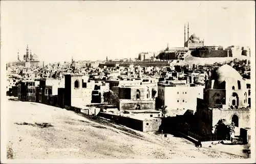 Ak Cairo Kairo Ägypten, Muhammad-Ali-Moschee, Blick auf die Stadt