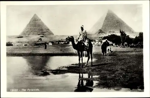 Ak Cairo Kairo Ägypten, The Pyramids