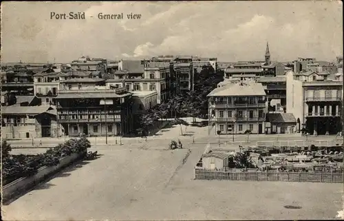 Ak Port Said Ägypten, Vue generale