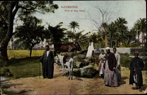 Ak Alexandria Ägypten, View of Sidy Gaber