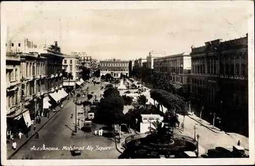 Ak Alexandria Ägypten, Mohamend Aly Square