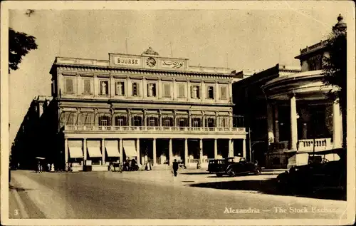 Ak Alexandria Ägypten, The Stock Exchange