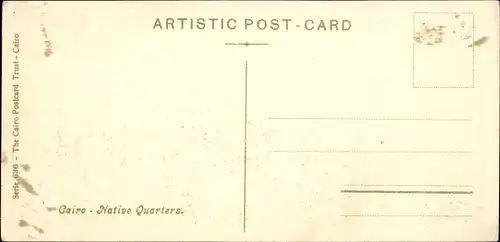 Ak Cairo Kairo Ägypten, Native Quarters