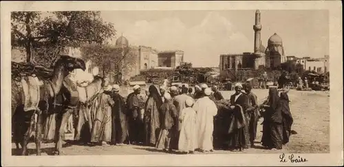 Ak Cairo Ägypten, Market near the Citadel