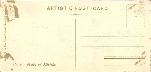Ak Cairo Kairo Ägypten, Tombs of Khalifs