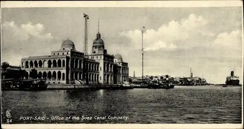Ak Port Said Ägypten, Office of the Suez Canal Company