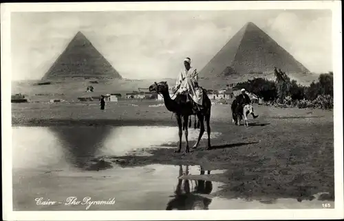Ak Cairo Kairo Ägypten, The Pyramids