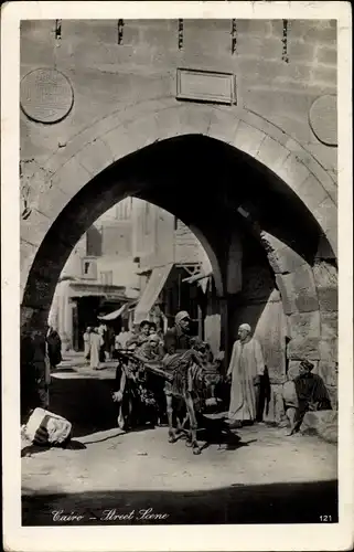 Ak Cairo Kairo Ägypten, Street Scene
