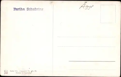 Künstler Ak Perlberg, F., Deir el Bahari Ägypten, Tempel