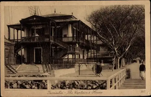 Ak Ismailia Ägypten, the Captain's House, Das Kapitäns Haus