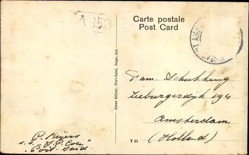 Ak Port Said Ägypten, Rue de l'Eastern, Exchange Hotel