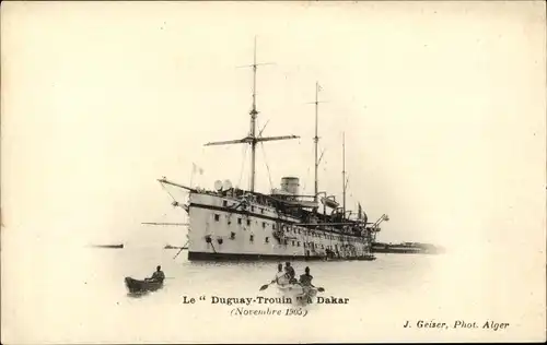 Ak Französisches Kriegsschiff le Duguay Trouin