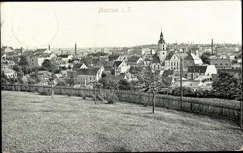Ak Meerane in Sachsen, Totalansicht