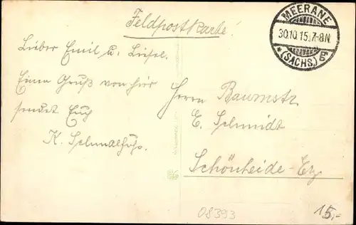 Ak Meerane in Sachsen, Totalansicht