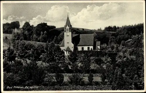 Ak Polanica Zdrój Bad Altheide Schlesien, Ev. Kirche