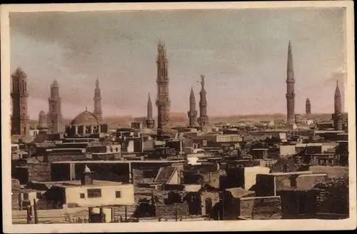 Ak Cairo Kairo Ägypten, Panoramic view