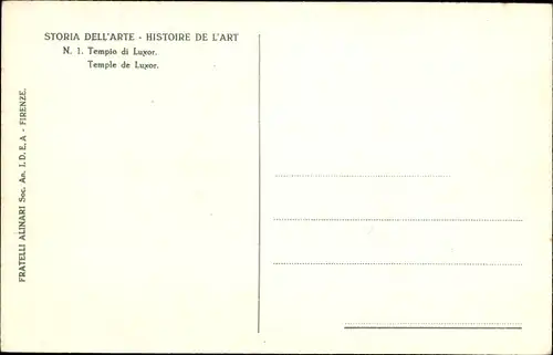 Ak Luxor Ägypten, Temple