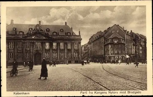 Ak København Kopenhagen Dänemark, Parti fra Kongens Nytorv mod Bredgade