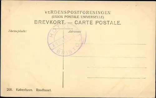 Ak København Kopenhagen Dänemark, Raadhuset