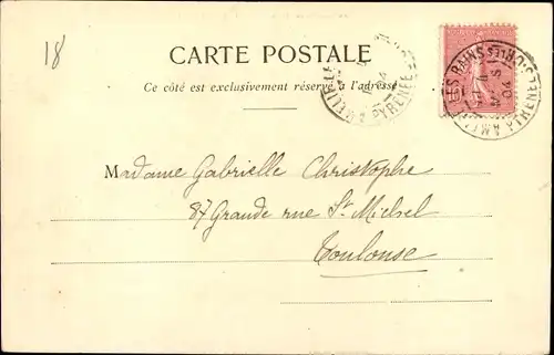 Ak Amelie les Bains Pyrénées Orientales, Catalan, Mann in Tracht