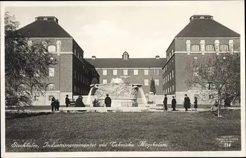 Ak Stockholm Schweden, Indusrimonumentet vid Tekniska Högskolan
