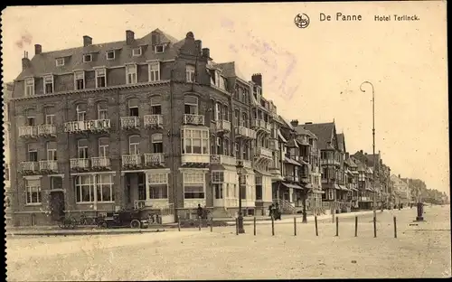 Ak La Panne De Panne Westflandern, Hotel Terlinck