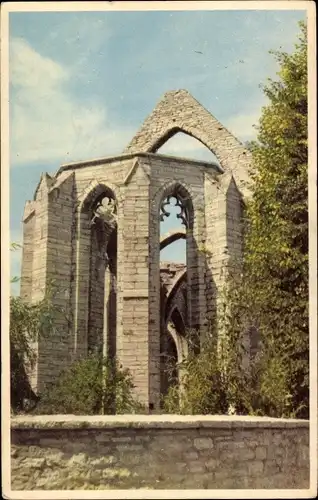 Ak Visby Wisby Schweden, Sita Carin, Ruine Kirche