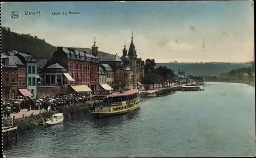 Ak Dinant Wallonien Namur, Quai de Meuse