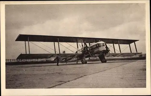 Ak Französisches Passagierflugzeug, Air Union, Goliath, Farman, Moteurs Jupiter