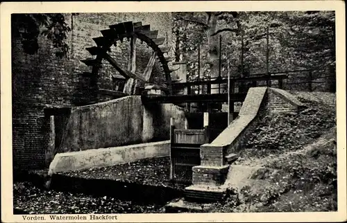 Ak Vorden Gelderland, Watermolen Hackfort