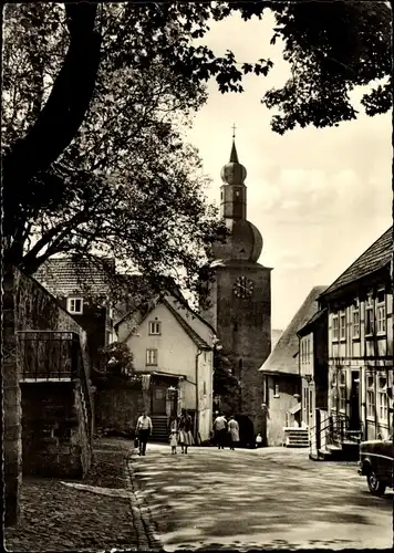 Ak Arnsberg im Sauerland Westfalen, Ortspartie, Kirchturm