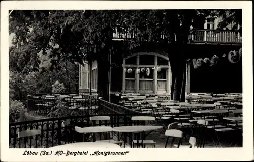 Ak Löbau in der Oberlausitz Sachsen, Löbauer Berg, HO-Berghotel Honigbrunnen
