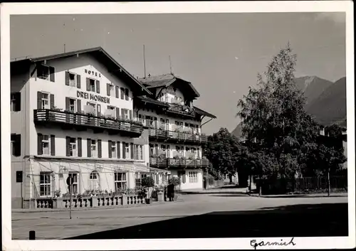 Ak Garmisch Partenkirchen in Oberbayern, Hotel Drei Mohren