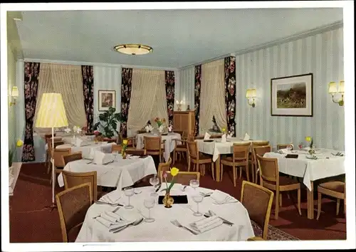 Ak Kettwig Essen im Ruhrgebiet, Hotel-Restaurant Jägerhof, Speisesaal