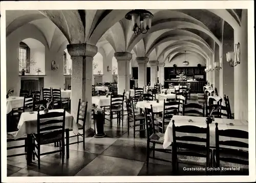 Ak Raesfeld im Münsterland Westfalen, Gaststätte Schloss Raesfeld, Speisesaal