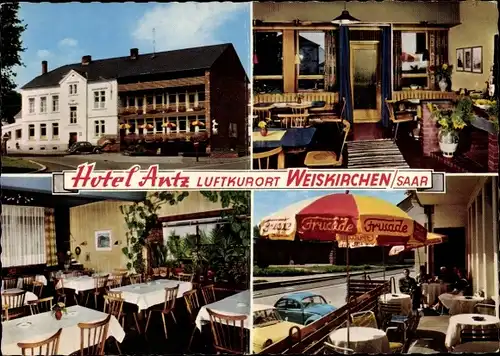 Ak Weiskirchen im Saarland, Hotel Antz, Speisesaal