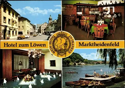 Ak Marktheidenfeld im Spessart Unterfranken, Hotel Zum Löwen, Inneres, Ortsansichten