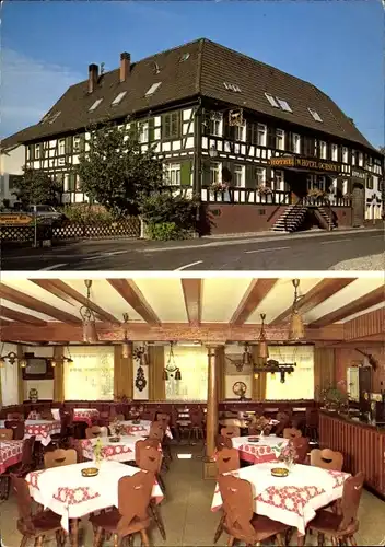 Ak Kork Kehl am Rhein, Hotel Ochsen, Speisesaal