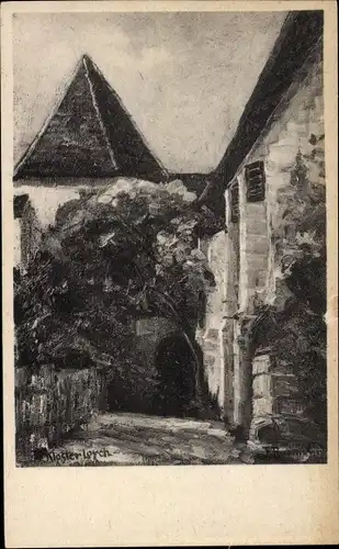 Künstler Ak Purrmann, P., Lorch im Remstal Württemberg, Kloster