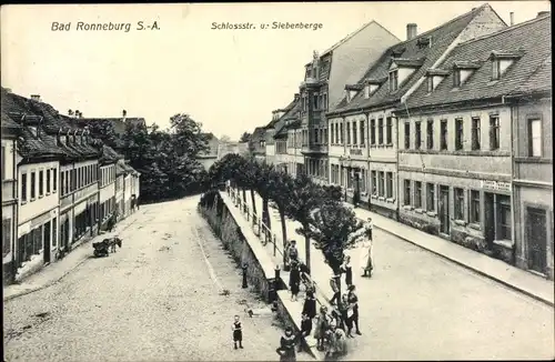 Ak Ronneburg in Thüringen, Schloßstraße, Siebenberge