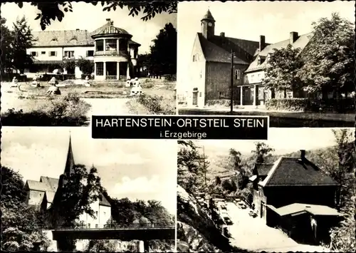 Ak Stein Hartenstein im Erzgebirge Sachsen, Schloss Stein, Teilansichten