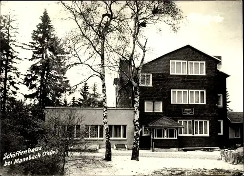 Ak Manebach Ilmenau Thüringen, Schöffenhaus