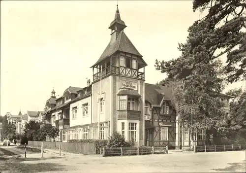 Ak Ostseebad Heringsdorf auf Usedom, Villa Vogelsang, FDGB-Erholungsheim "Frieden"