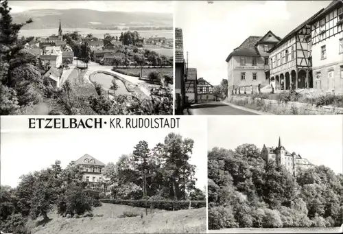 Ak Etzelbach Uhlstädt Kirchhasel in Thüringen, Heilstätte, Blick zur Weißenburg